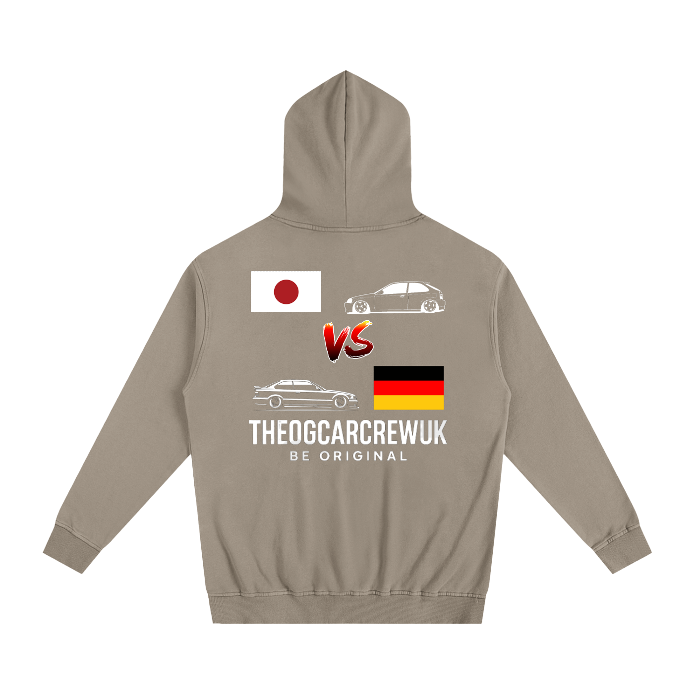 Jap VS German TheOGCarCrewUK Oversized Hoodie